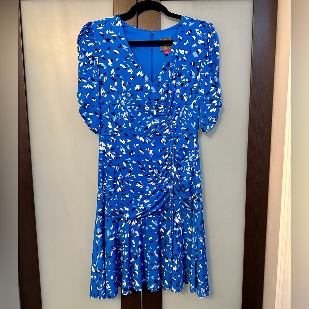 Vince Camuto Blue Floral Dress Size 2
